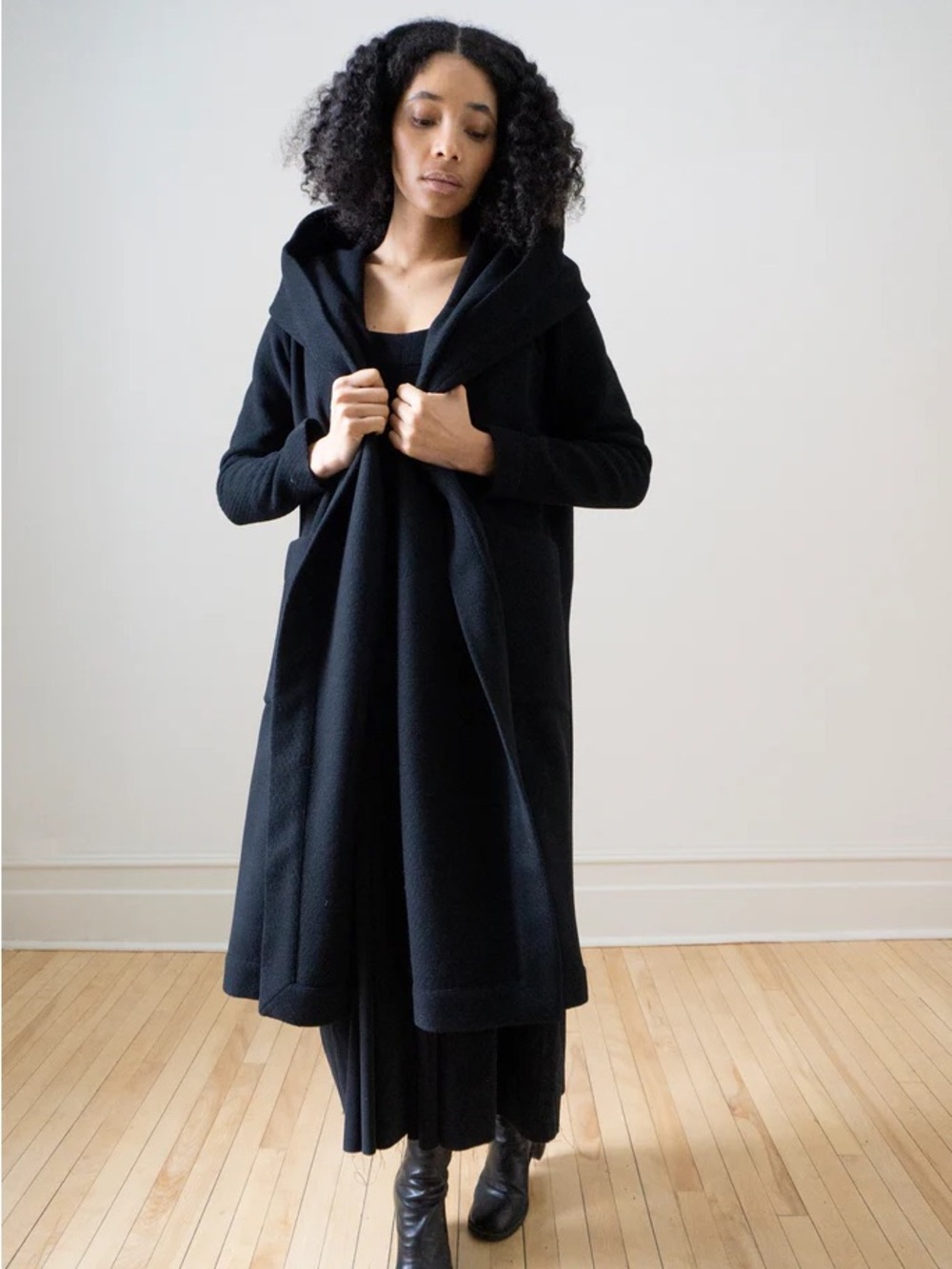 WOOL Ovate Aurora Hooded Cardigan